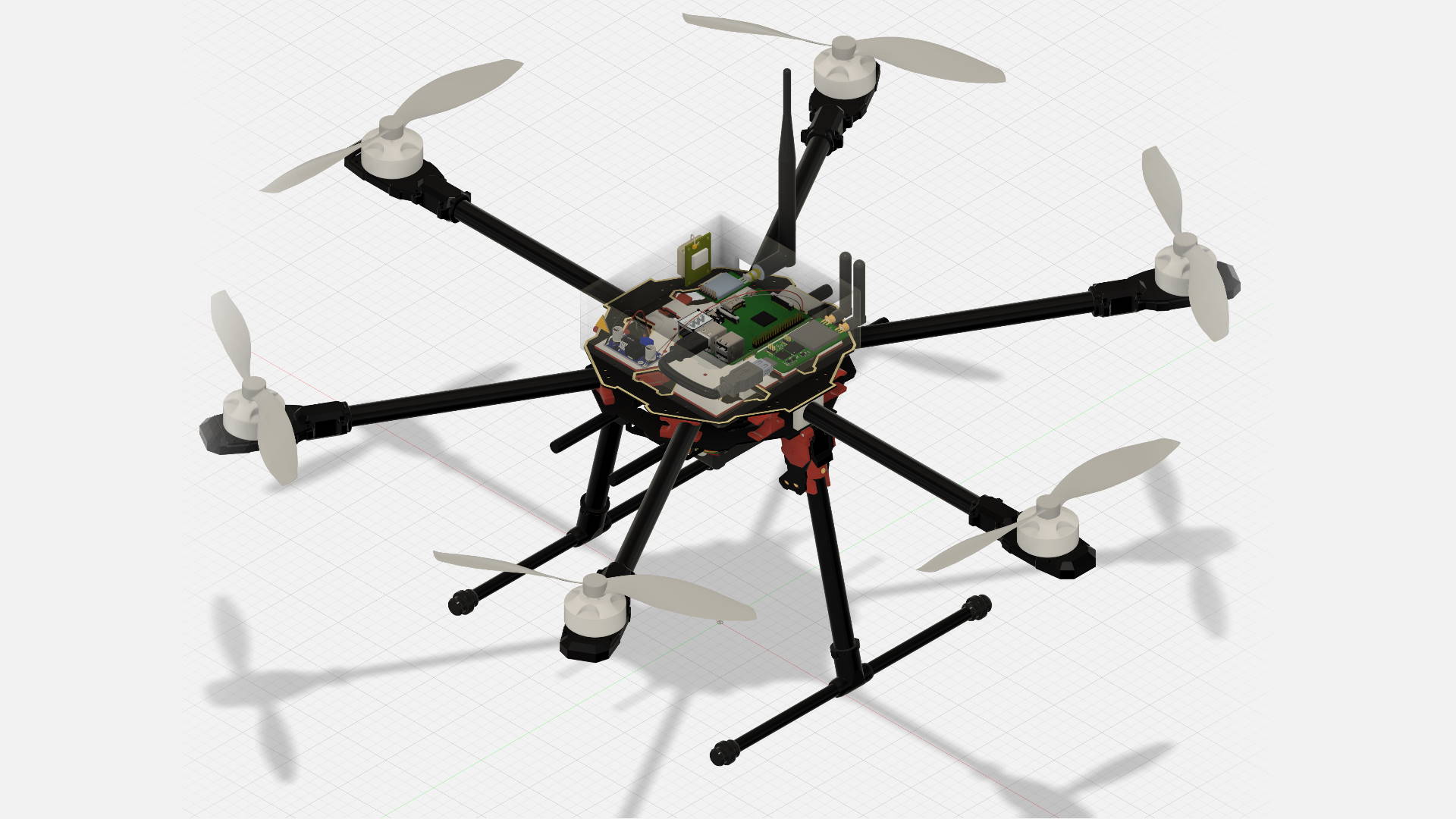Drone with SDR Equipment